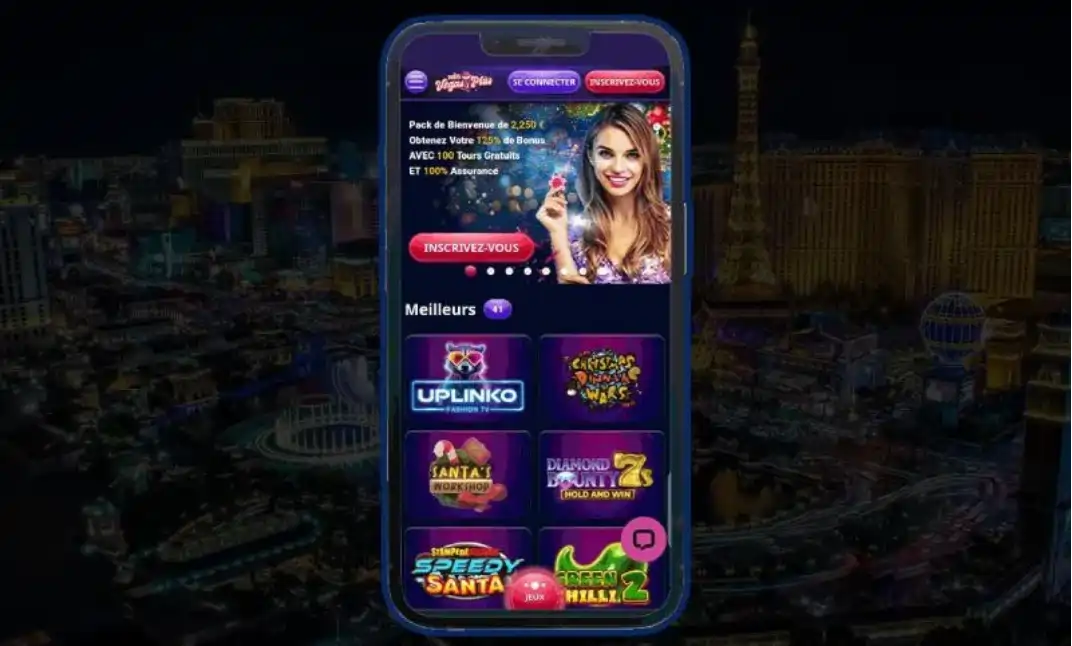 VegasPlus Casino App Screenshot
